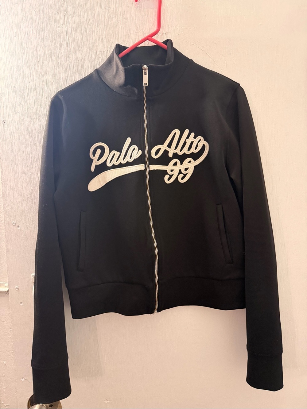 Palo Alto Black Zip-Front Track Jacket L and bottoms M